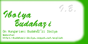 ibolya budahazi business card